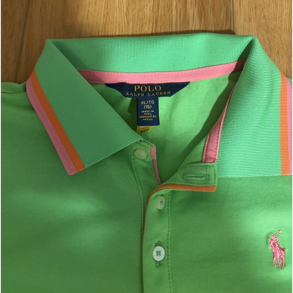 Polo Ralph Lauren Girls Polo Shirt Size 16 - Picture 3 of 3